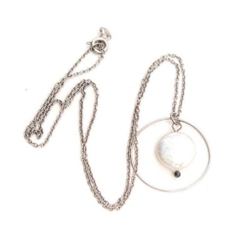 925‎ Chain Baroque pearl pendant